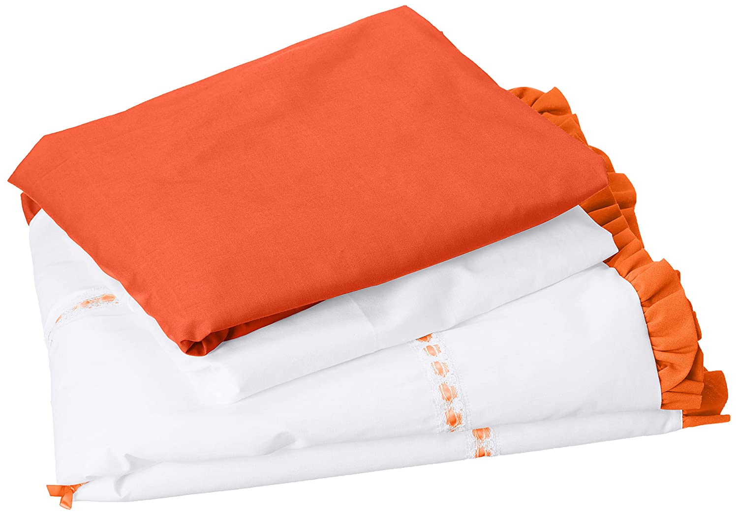 Baby Doll Bedding Unique Cradle Bedding Set, Orange
