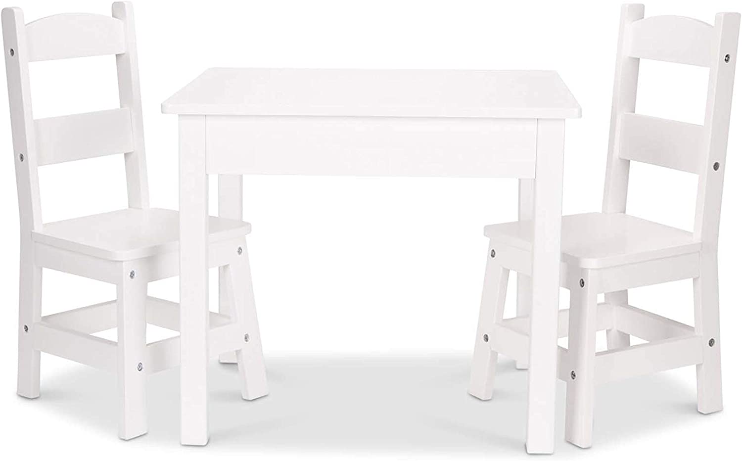 Melissa & Doug Wooden Table & Chairs - White
