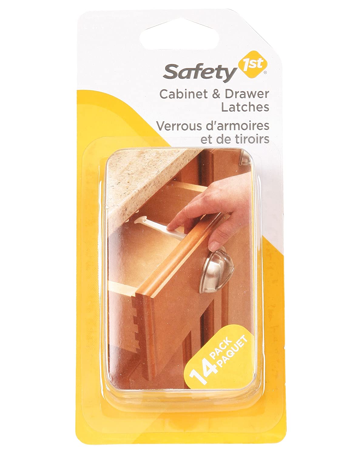 Helps keep cabinets off limits to little ones
The easy wide grip surface provides quick access for parents and they are simple to install
Includes 14 latches
This item comes with screws and not a Stick on.